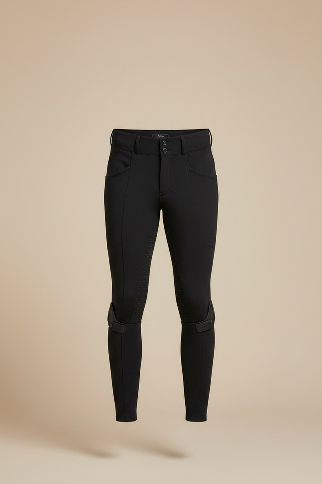 Pantalon Équitation Noir Homme Adhérent Ajusté Silicone - Polyester - vue 3
