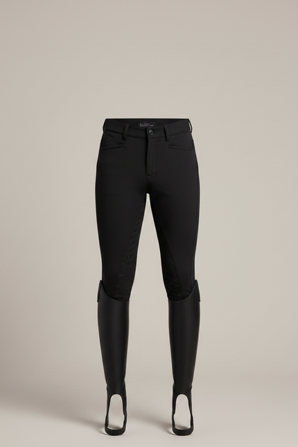 Pantalon Équitation Noir Silicone Homme Ajusté Texturé - Polyester - vue 3