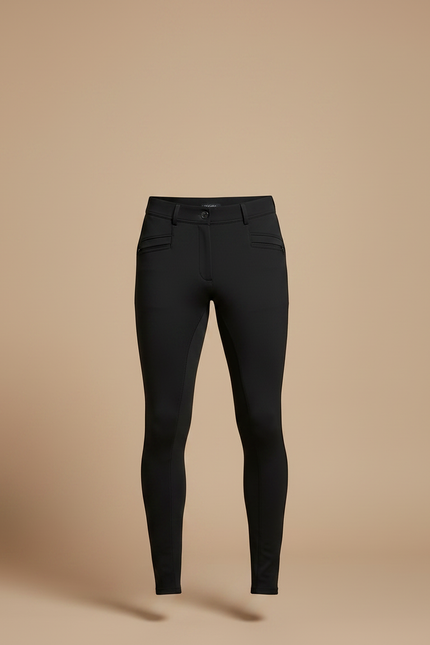 Pantalon Équitation Noir Adulte Silicone Adhérent Confortable - Polyester - vue 3
