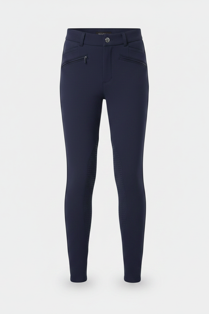 Pantalon Équitation Marine Enfant Silicone Ajusté - Polyester - vue 3