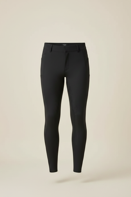 Pantalon Équitation Noir Adhérent Stretch Homme - Polyester - vue 3