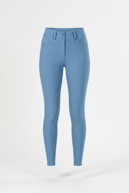 Pantalon Équitation Bleu Enfant Silicone Confortable Ajusté - Polyester - vue 3