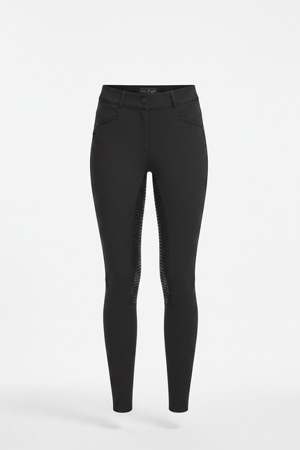 Pantalon Equitation Fille - Noir Polyester - vue 3