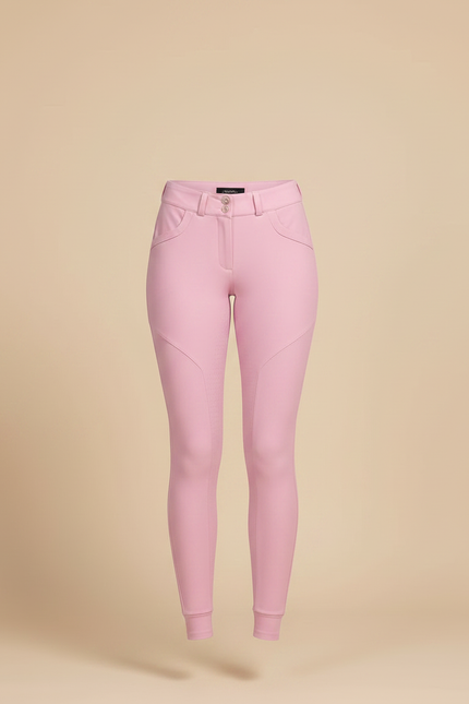 Pantalon Équitation Rose Silicone Femme Ajusté Confortable - Polyester - vue 3