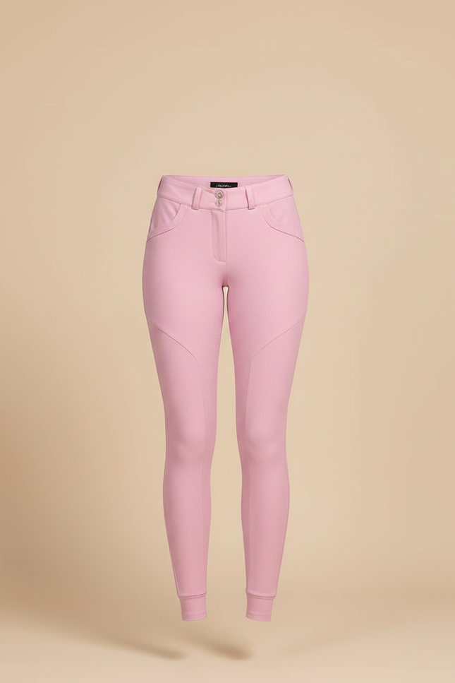 Pantalon Équitation Rose Silicone Femme Ajusté Confortable - Polyester - vue 3