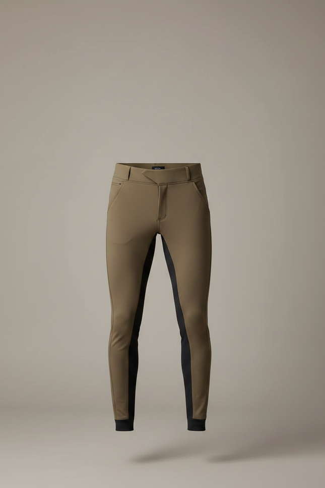 Pantalon Equitation Randonnée - Kaki Polyester - vue 3