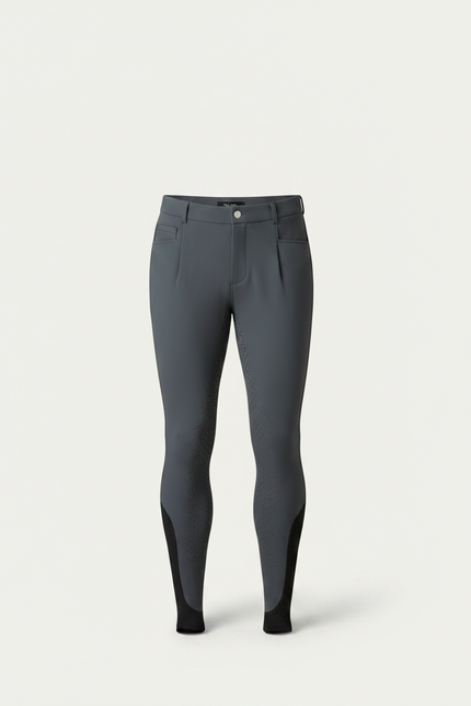 Pantalons Equitation Homme - Gris Polyester - vue 3