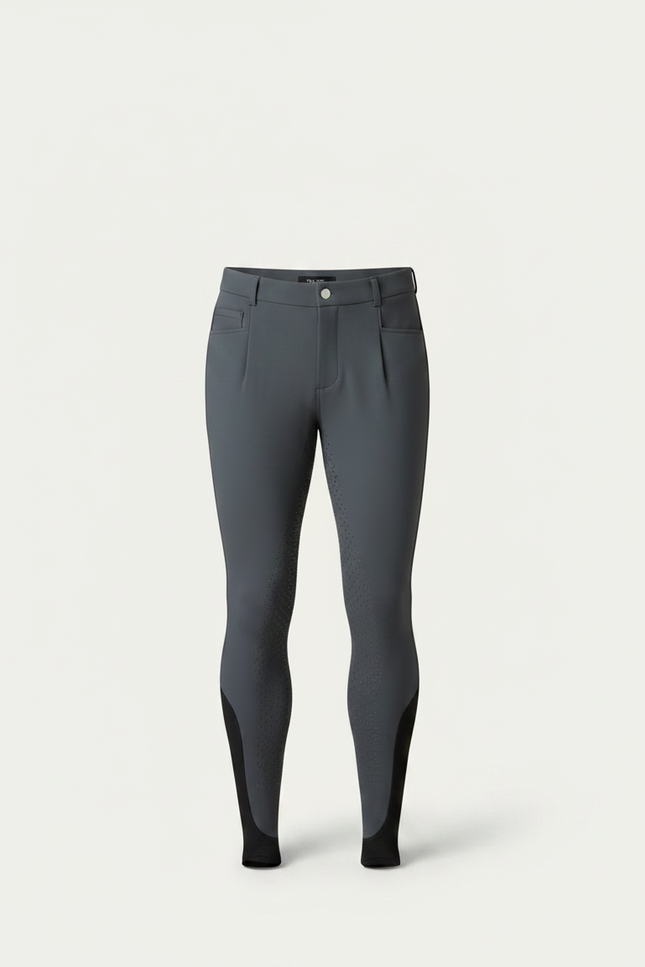 Pantalons Equitation Homme - Gris Polyester - vue 3