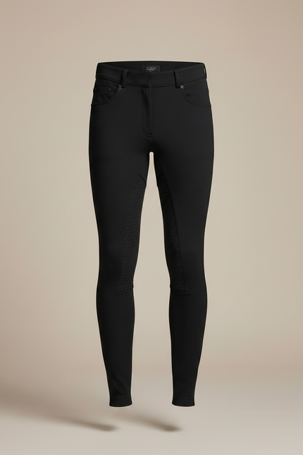 Pantalon Equitation Silicone - Noir Polyester - vue 3