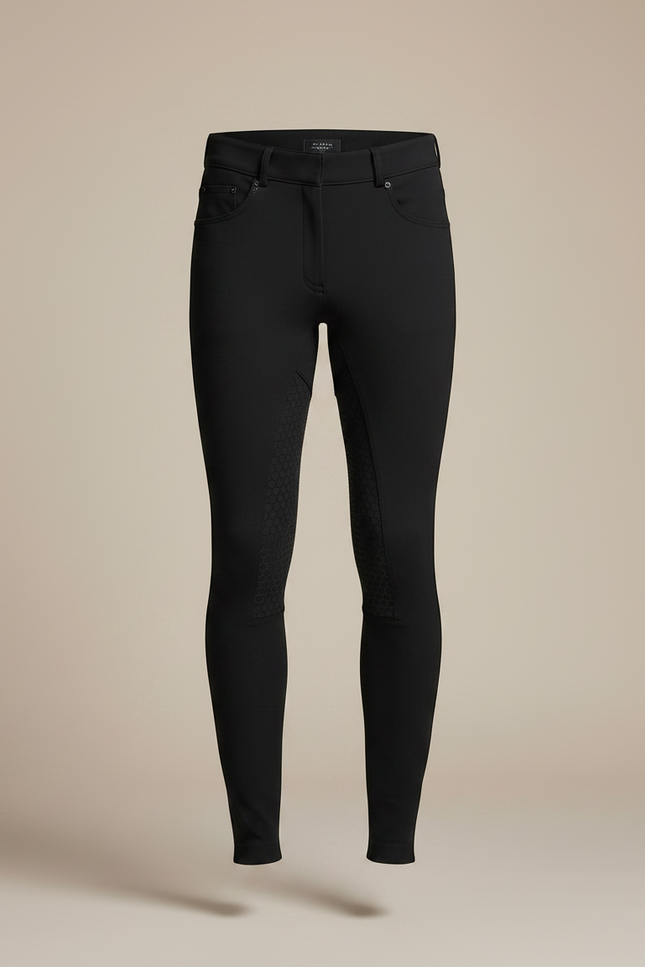 Pantalon Equitation Silicone - Noir Polyester - vue 3