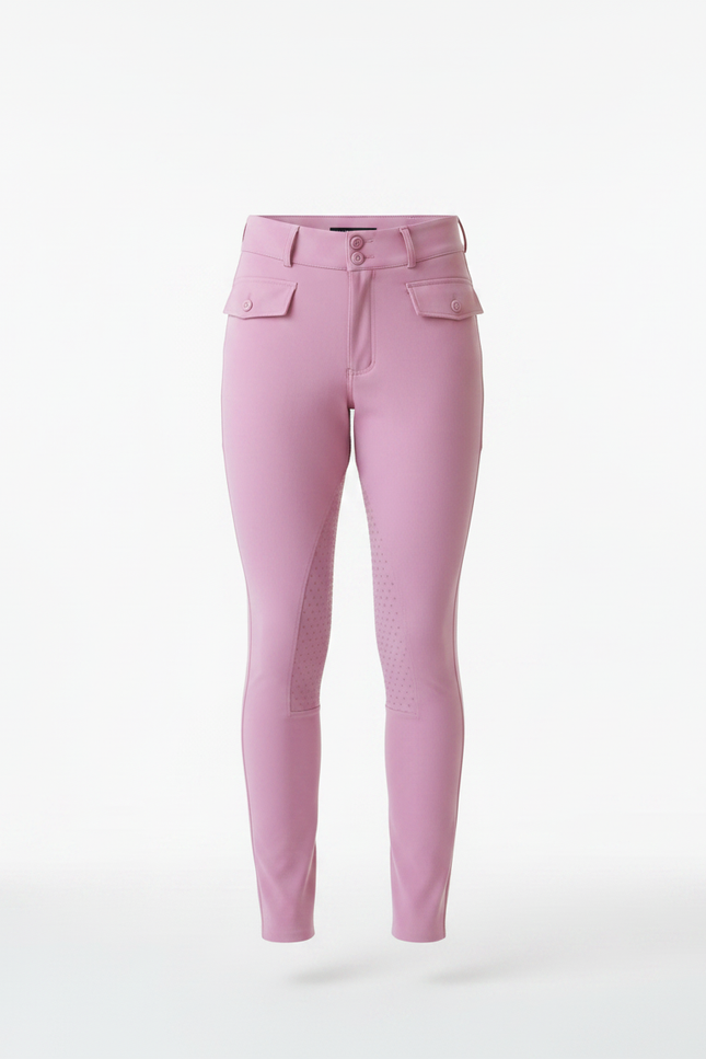 Pantalon Équitation Rose Silicone Ajusté Homme Stretch - Polyester - vue 3