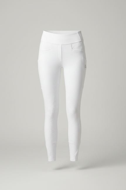 Pantalon Équitation Blanc Silicone Ajusté Femme Élégant - Polyester - vue 3