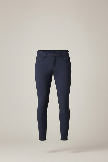 Pantalon Équitation Marine Silicone Homme Ajusté Confortable - Polyester - vue 3
