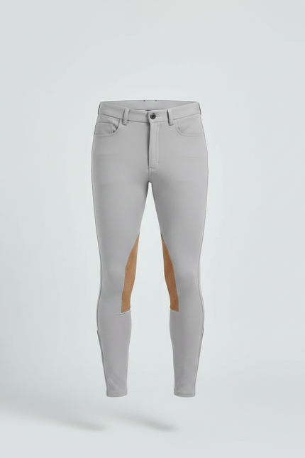 Pantalon Equitation Respirant - Gris Polyester - vue 3
