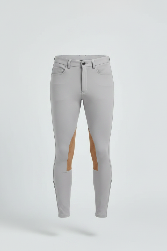 Pantalon Equitation Respirant - Gris Polyester - vue 3