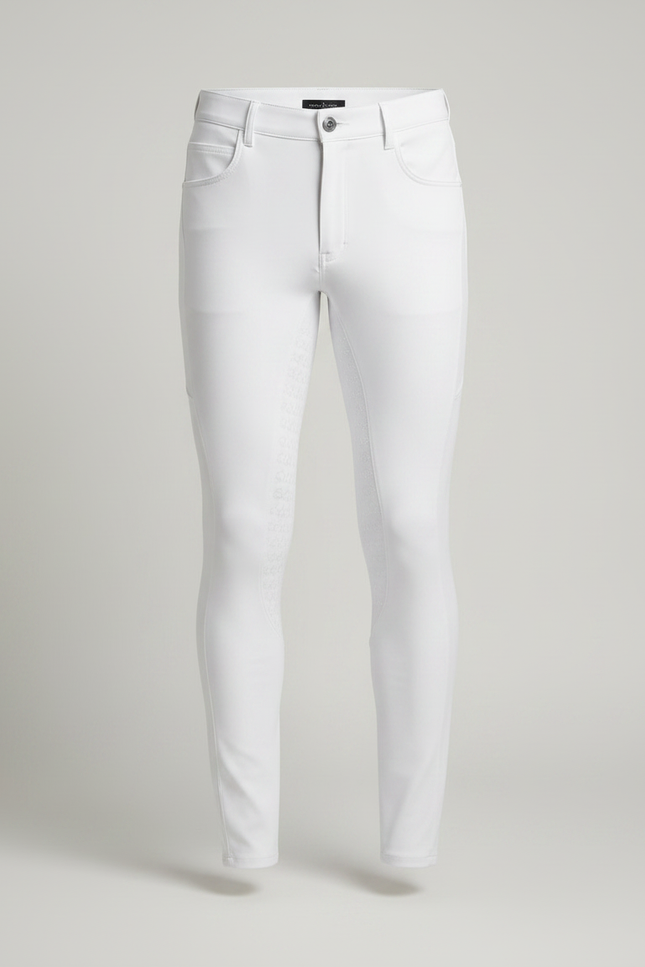 Pantalon Equitation Dressage - Blanc Polyester - vue 3