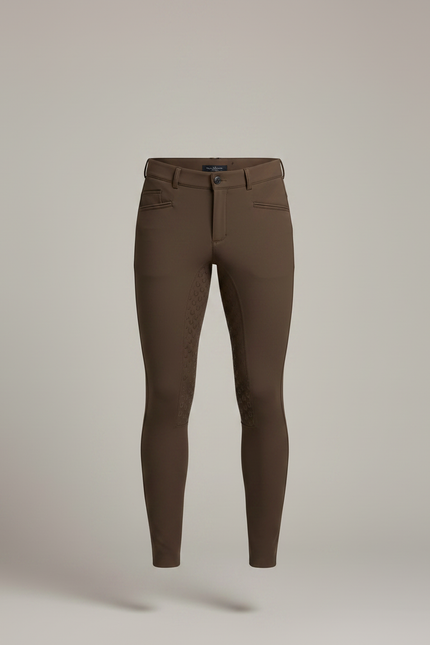 Pantalon Grip Equitation - Marron Polyester - vue 3