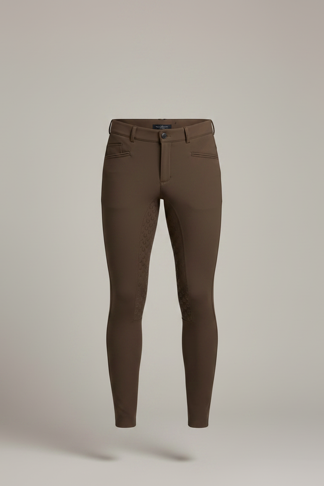 Pantalon Grip Equitation - Marron Polyester - vue 3