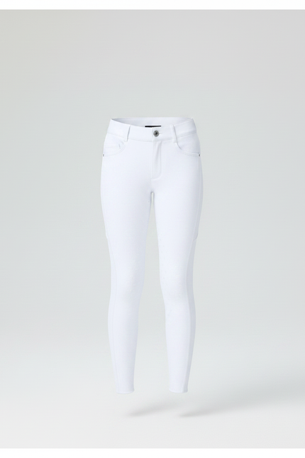 Pantalon Equitation Blanc Avec Strass - Polyester - vue 3