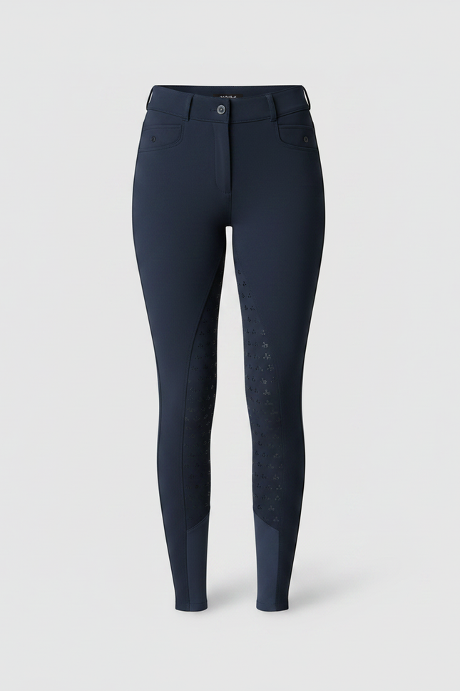 Pantalon Équitation Marine Silicone Confortable Femme Élégant - Polyester - vue 3