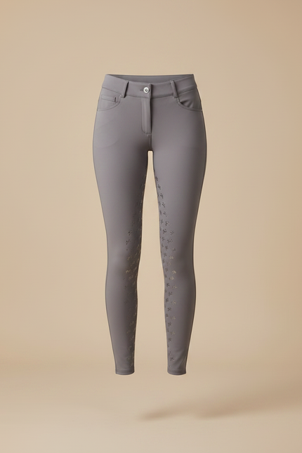 Pantalon Équitation Femme Gris Slim - Polyester - vue 3