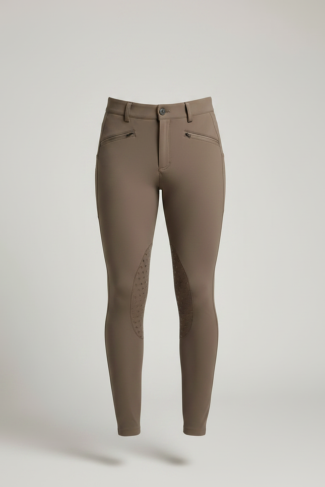 Pantalon Equitation Kaki - Polyester - vue 3