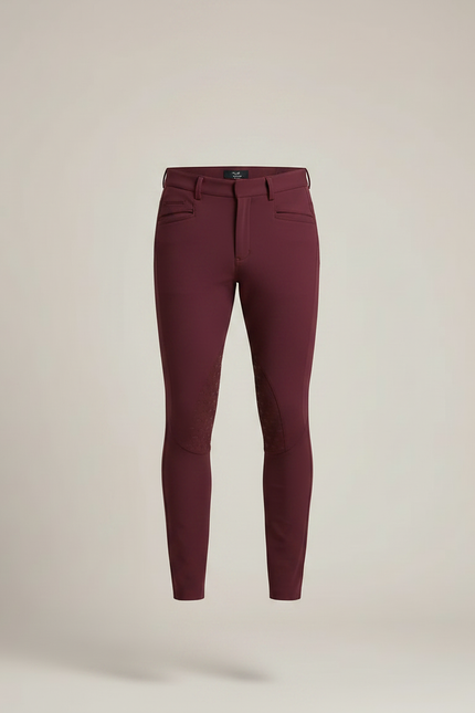 Pantalon Equitation Prune - Bordeaux Polyester - vue 3