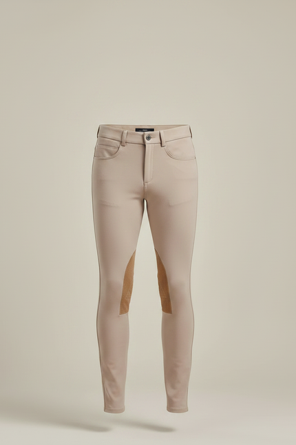 Pantalon Equitation Camel - Polyester - vue 3