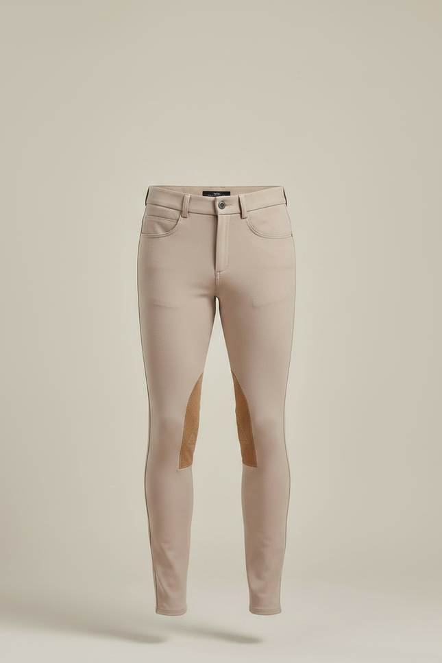 Pantalon Equitation Camel - Polyester - vue 3