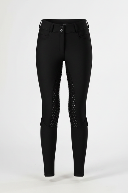 Pantalon Equitation Strass - Noir Polyester - vue 3