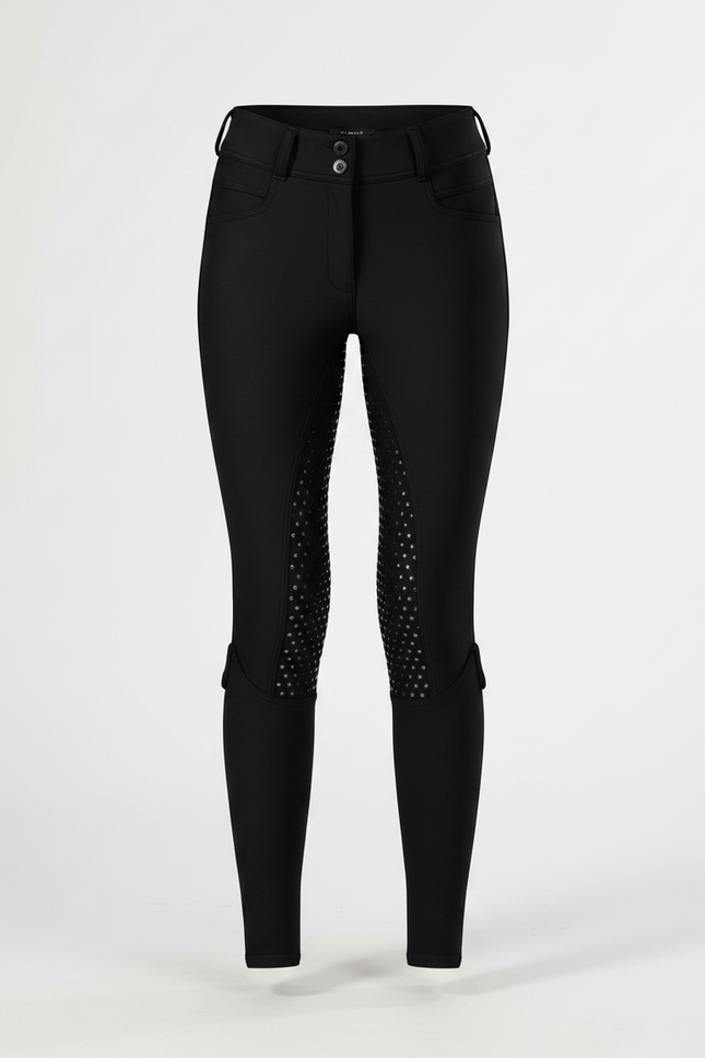 Pantalon Equitation Strass - Noir Polyester - vue 3
