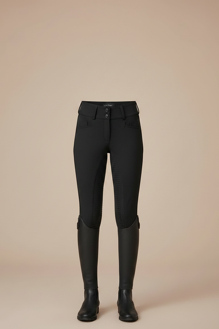 Pantalon Équitation Noir Enfant Silicone Full-Seat Élégant - Polyester - vue 3