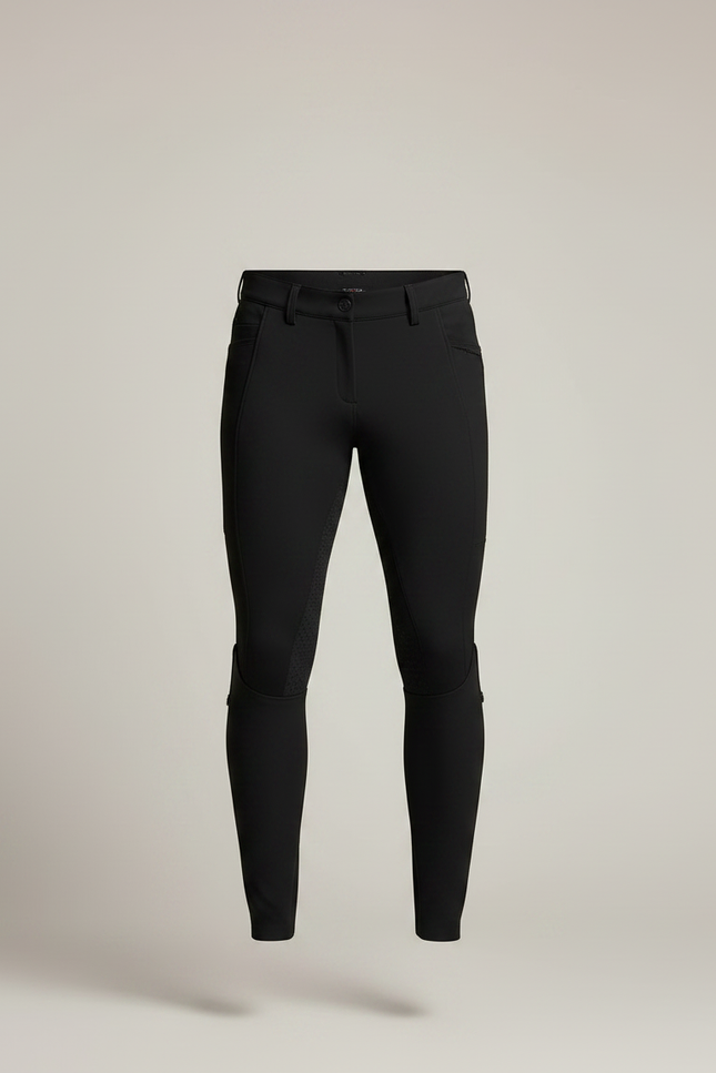 Pantalon Equitation Avec Poche Telephone - Noir Polyester - vue 3