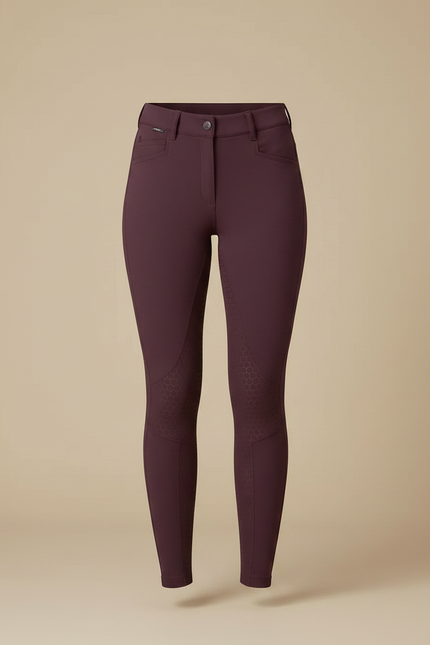 Pantalon Equitation Violet - Bordeaux Polyester - vue 3