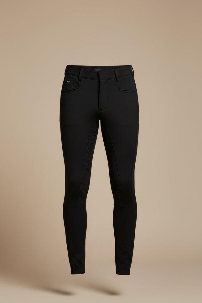 Pantalon Équitation Noir Silicone Homme Stretch Adhérent Sport - Polyester - vue 3