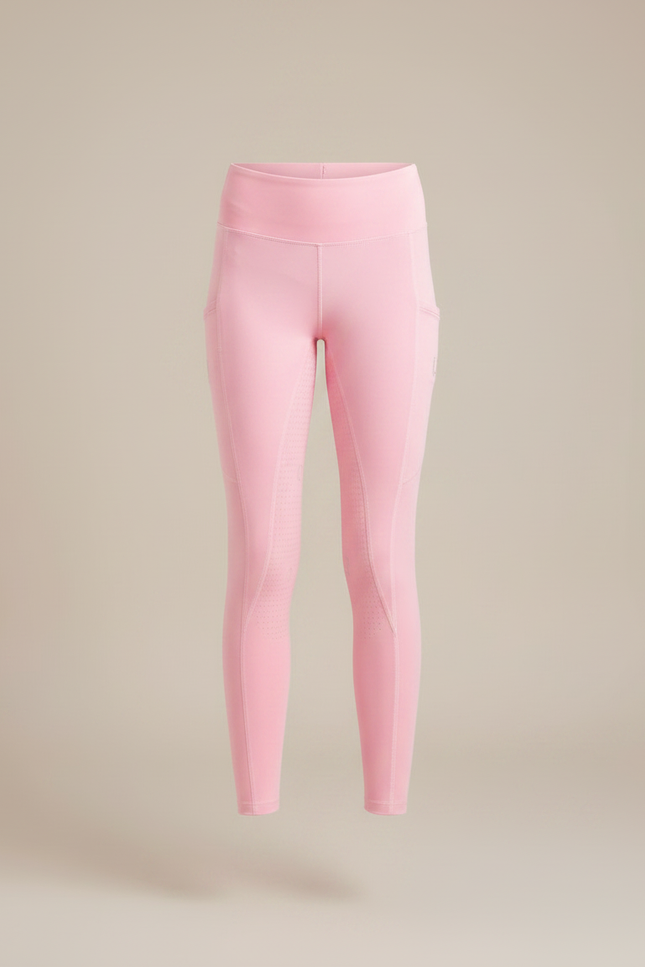 Pantalon Équitation Rose Fille Silicone Confortable Maille - vue 3