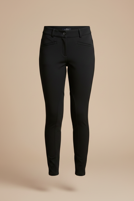 Pantalon Équitation Noir Enfant Silicone Confortable Ajusté - Polyester - vue 3