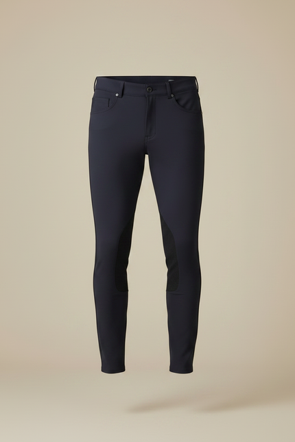 Pantalon Equitation Microfibre - Marine Polyester - vue 3