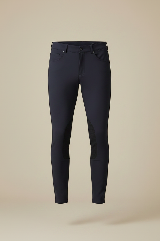 Pantalon Equitation Microfibre - Marine Polyester - vue 3