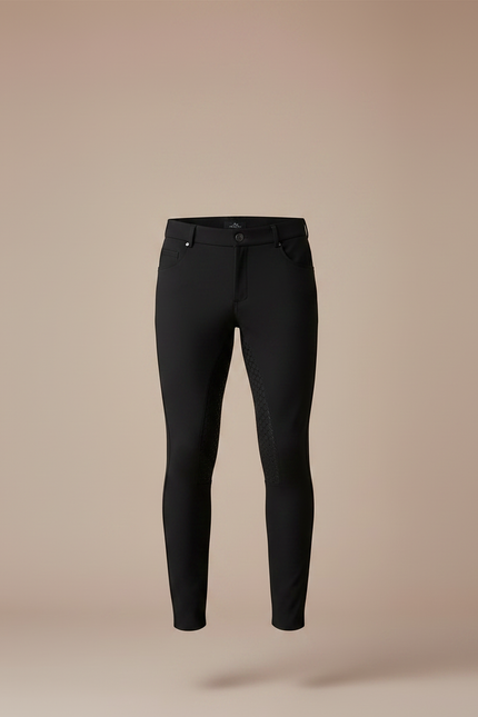 Pantalon Competition Equitation - Noir Polyester - vue 3