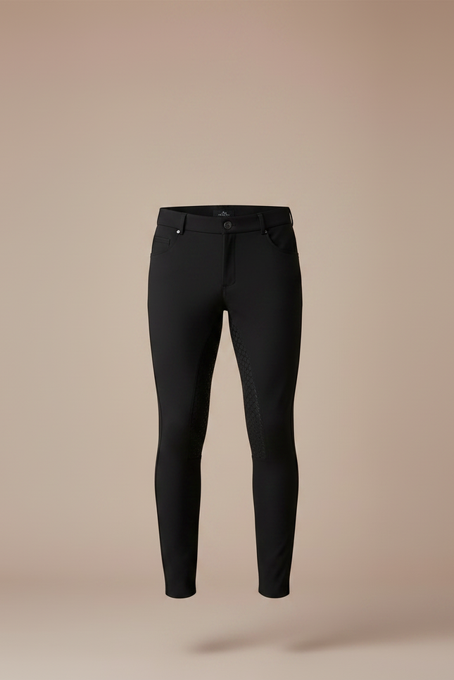 Pantalon Competition Equitation - Noir Polyester - vue 3