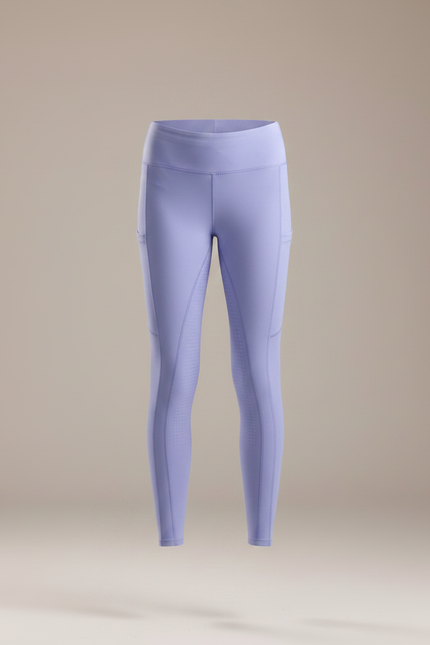 Pantalon Équitation Lilas Enfant Silicone Confortable - Violet Polyester - vue 3