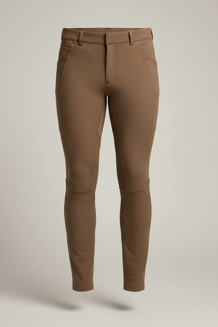 Pantalon Equitation Marron - Polyester - vue 3
