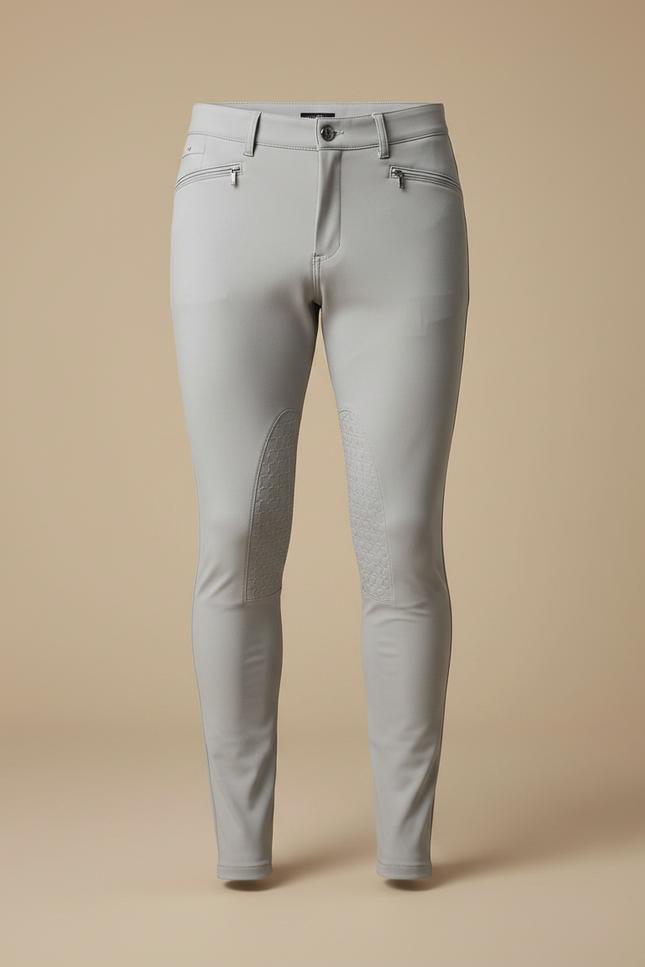 Pantalon Legging Equitation - Gris Polyester - vue 3